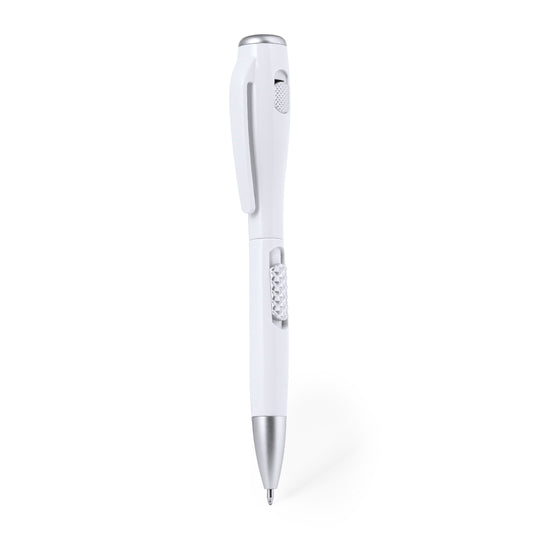 Caneta com Lanterna LED Integrada - Design Minimalista