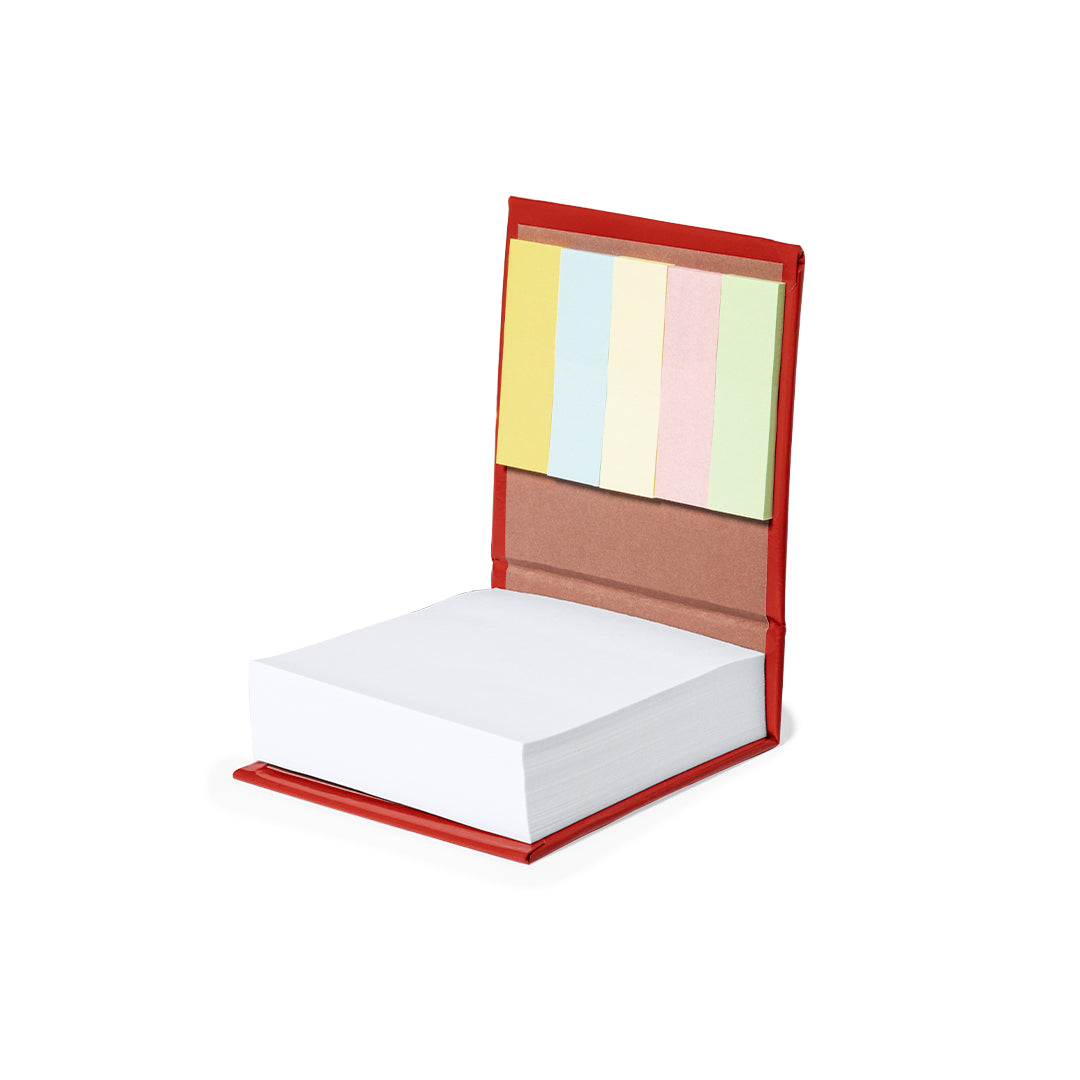 Bloco de Notas com Mini Notas Pegajosas Coloridas