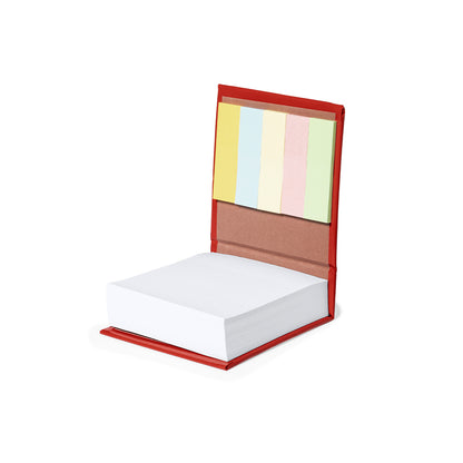 Bloco de Notas com Mini Notas Pegajosas Coloridas