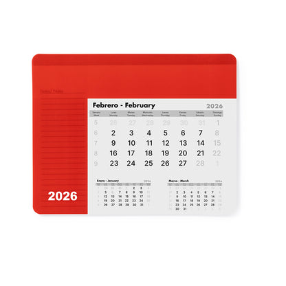 Alfombrilha Calendário Rendux Colorida e Antideslizante