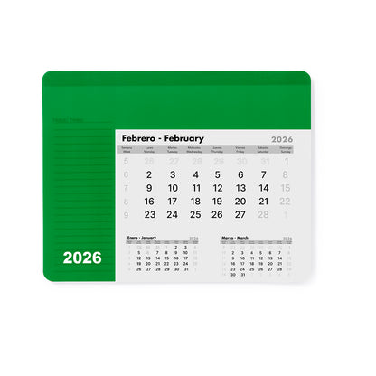 Alfombrilha Calendário Rendux Colorida e Antideslizante