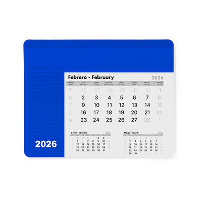 Alfombrilha Calendário Rendux Colorida e Antideslizante