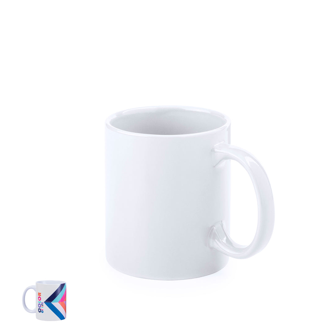 Caneca de Cerâmica Branca para Sublimação 350ml