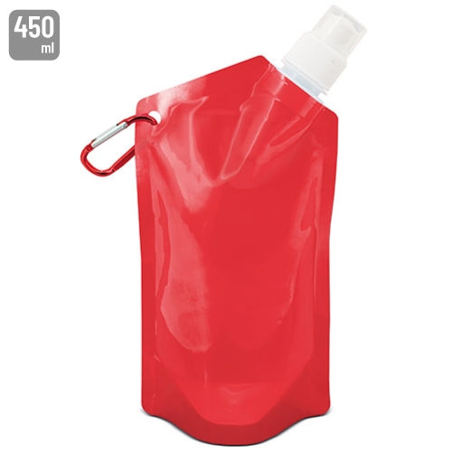 Bidão Plegável com Mosquetão 450ml