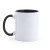 Caneca de Cerâmica Branca 350ml com Interior Colorido