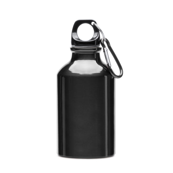 Garrafa de Alumínio Branca 500ml com Mosquetão
