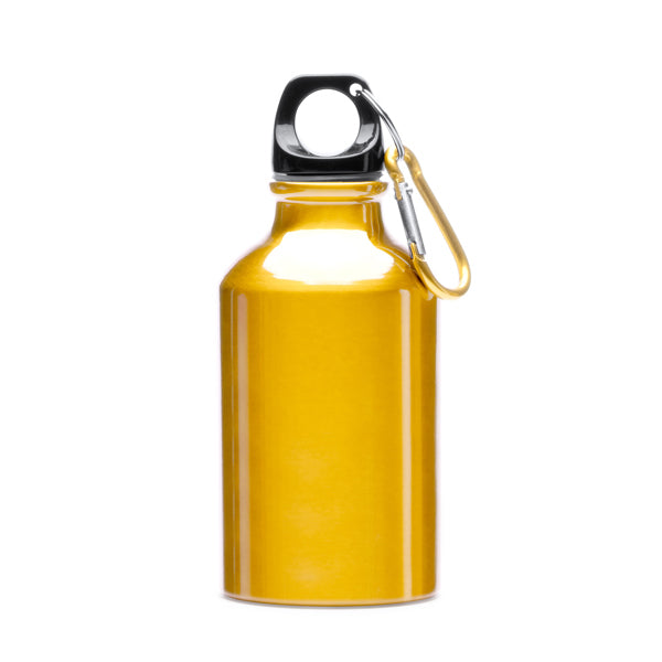 Garrafa de Alumínio Branca 500ml com Mosquetão