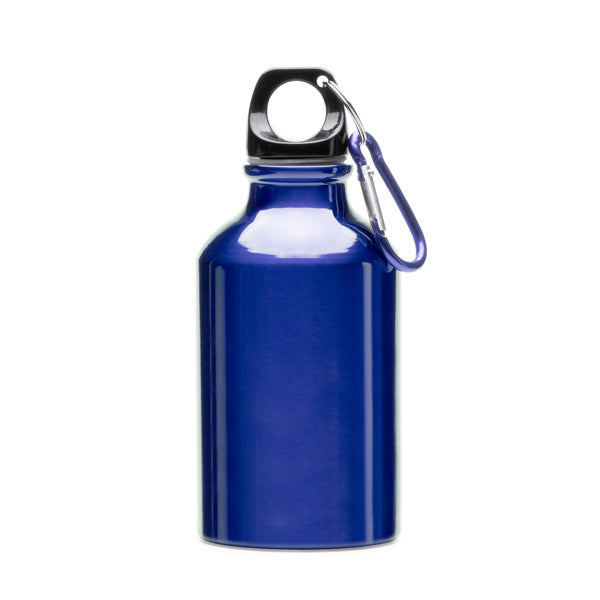 Garrafa de Alumínio Branca 500ml com Mosquetão