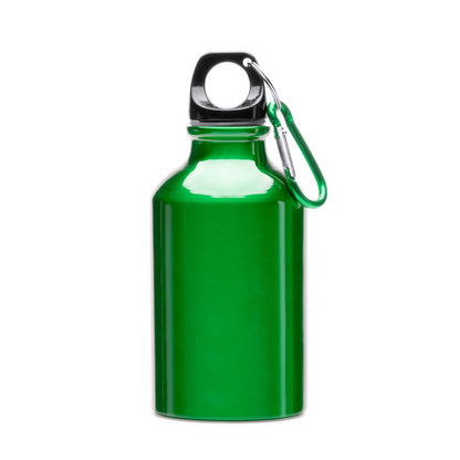 Garrafa de Alumínio Branca 500ml com Mosquetão