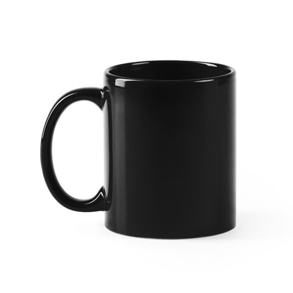 Caneca de Cerâmica Preta 350ml com Interior Colorido
