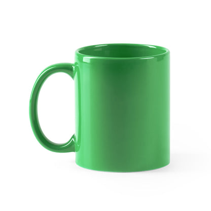 Caneca de Cerâmica Preta 350ml com Interior Colorido