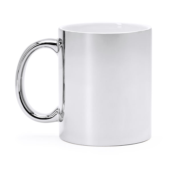 Caneca de Cerâmica Branca 350ml com Acabamento Brilhante