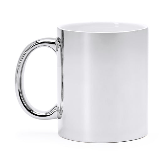 Caneca de Cerâmica Branca 350ml com Acabamento Brilhante
