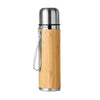 Garrafa Térmica em Bambu e Aço Inoxidável 500ml