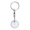 Chaveiro de Metal com Disco Acrílico Transparente