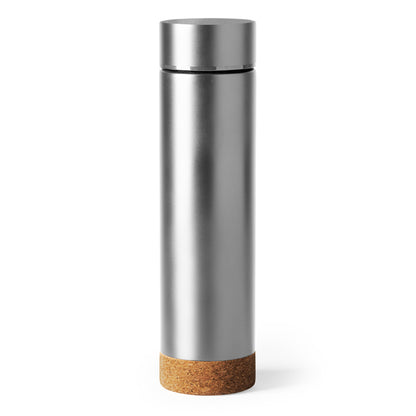 Garrafa Térmica de Aço Inoxidável com Base de Cortiça