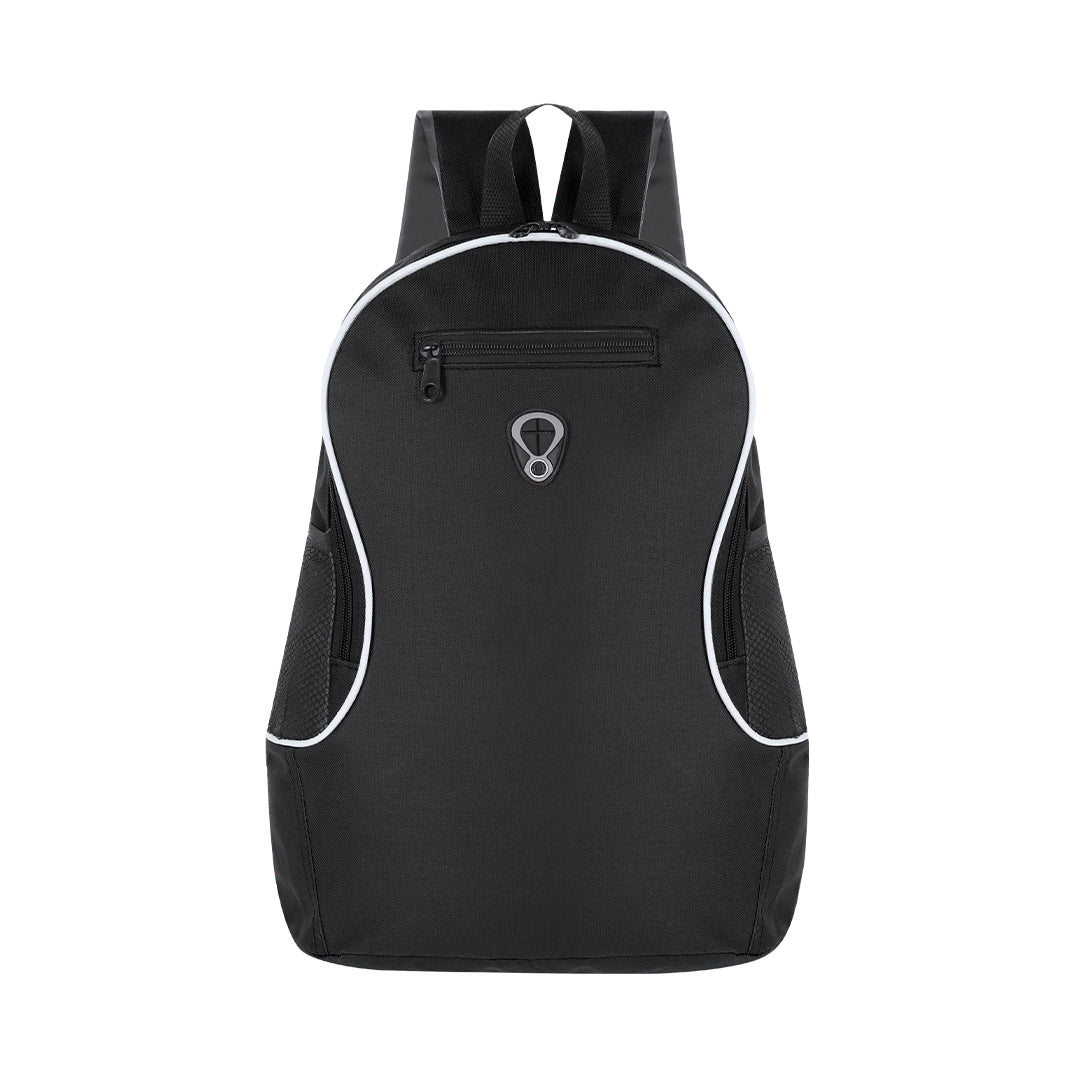 Mochila Colorida de Poliéster 600D com Bolsos