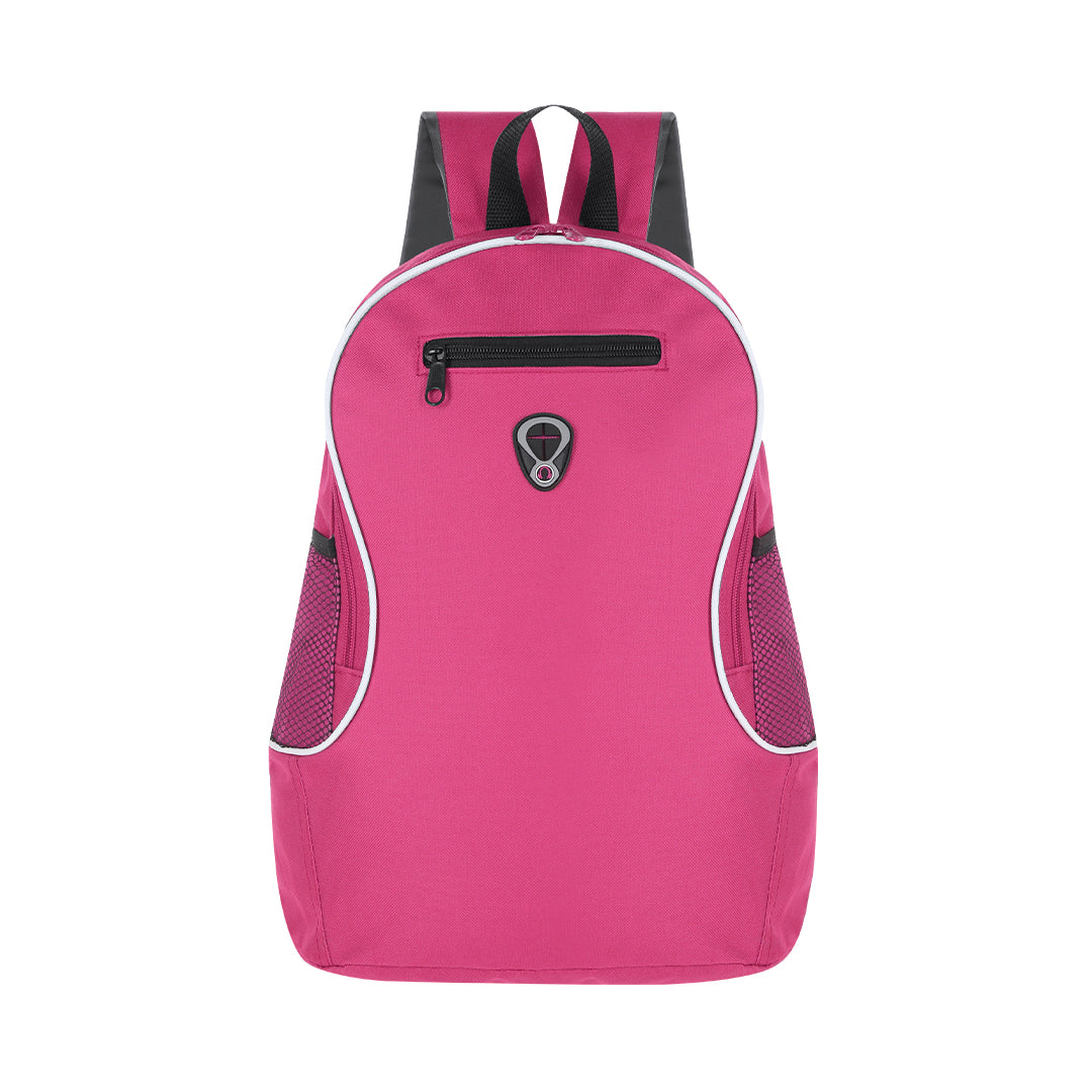 Mochila Colorida de Poliéster 600D com Bolsos