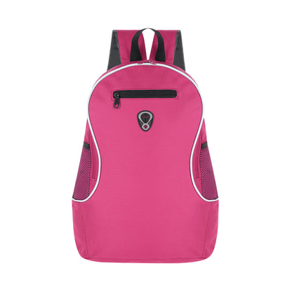 Mochila Colorida de Poliéster 600D com Bolsos