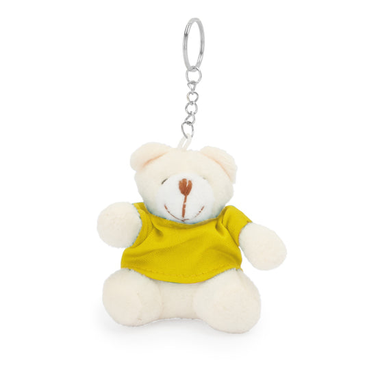 Urso de Peluche em Miniatura com Chaveiro de Pelúcia