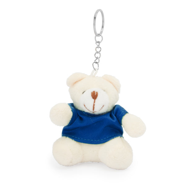 Urso de Peluche em Miniatura com Chaveiro de Pelúcia