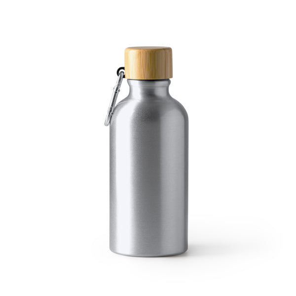 Garrafa de Água em Aço Inoxidável 750ml com Tampa de Bambu