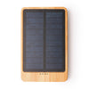Powerbank em Bambu 10000mAh com Painel Solar
