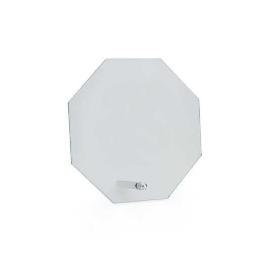 Placa de Troféu em Vidro Octogonal Elegante