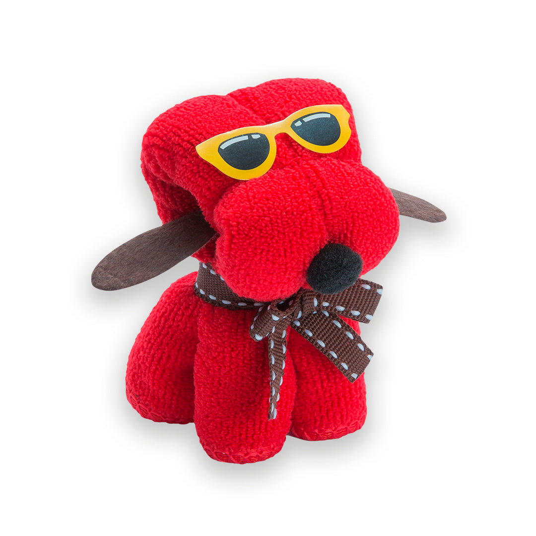 Toalha de Cachorro Alegre em Microfibra Colorida