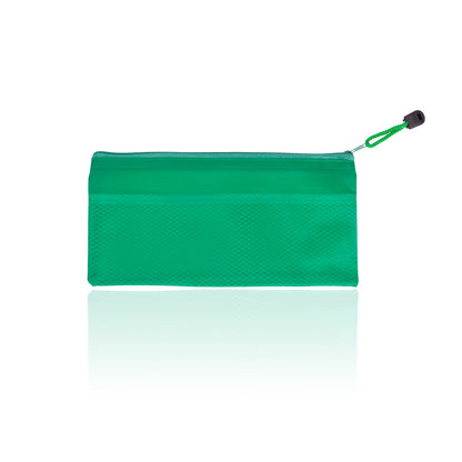 Estojo com fecho e corpo suave em PVC colorido