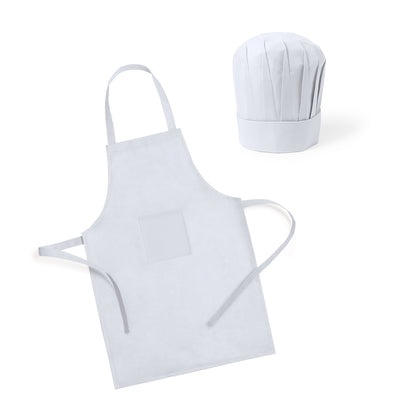 Conjunto Infantil de Avental e Gorro Colorido
