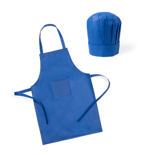 Conjunto Infantil de Avental e Gorro Colorido