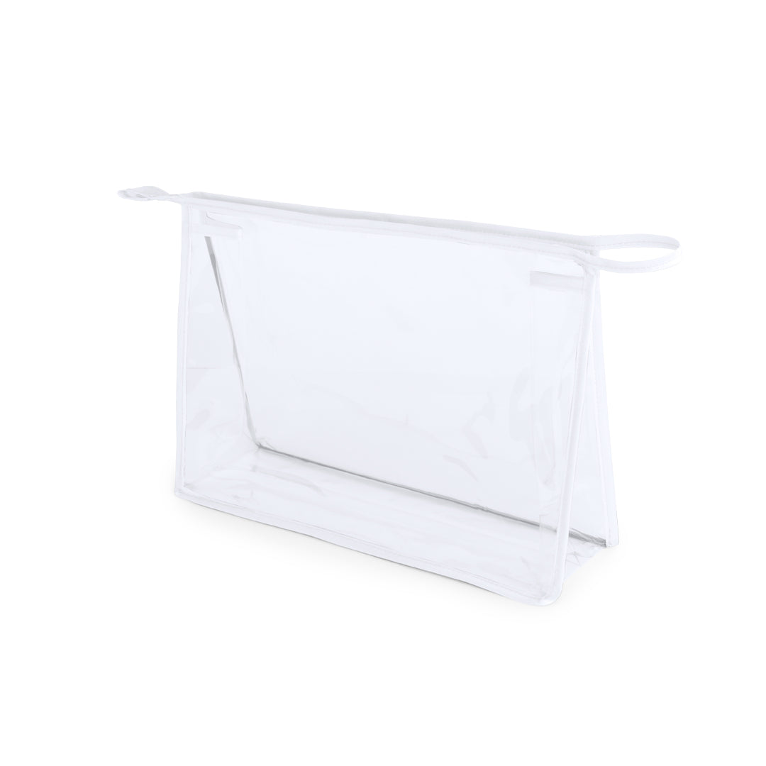 Neceser Transparente em PVC Resistente com Asa Colorida