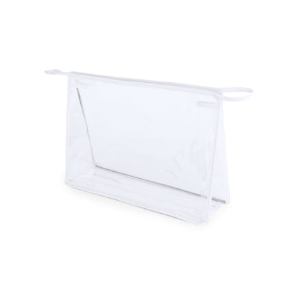 Neceser Transparente em PVC Resistente com Asa Colorida