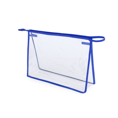 Neceser Transparente em PVC Resistente com Asa Colorida