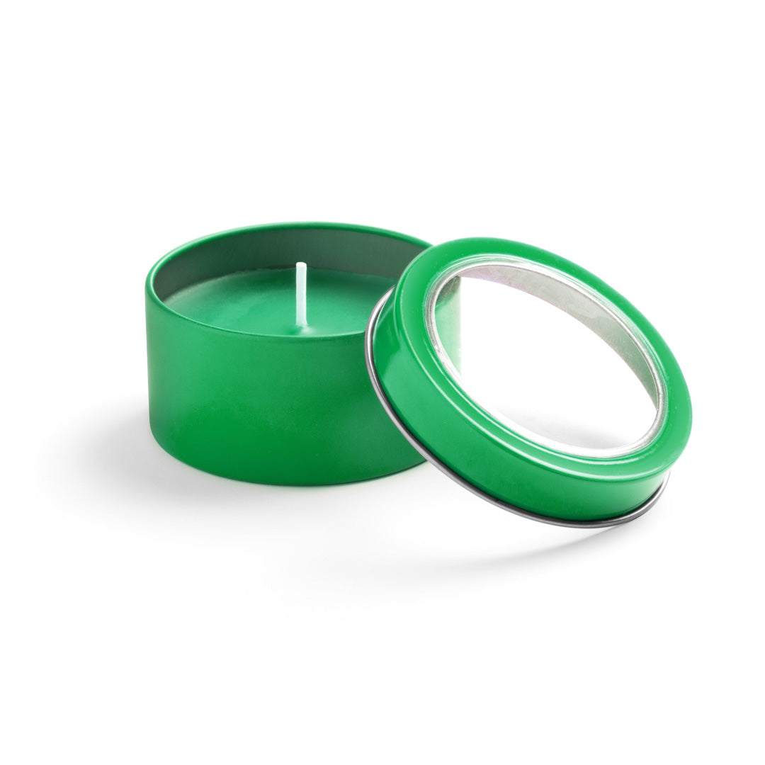 Vela Aromática de Baunilha em Frasco Metálico