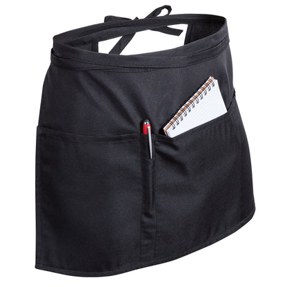 Delantal Milty Preto com Bolsos e Ajustável