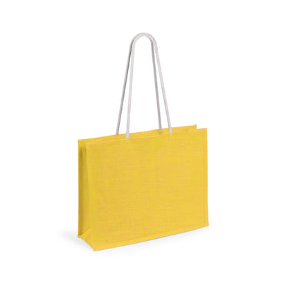 Bolsa de juta colorida com asas reforçadas 10kg