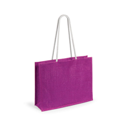 Bolsa de juta colorida com asas reforçadas 10kg