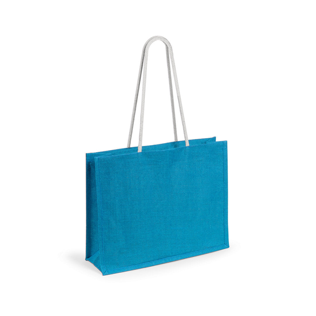 Bolsa de juta colorida com asas reforçadas 10kg