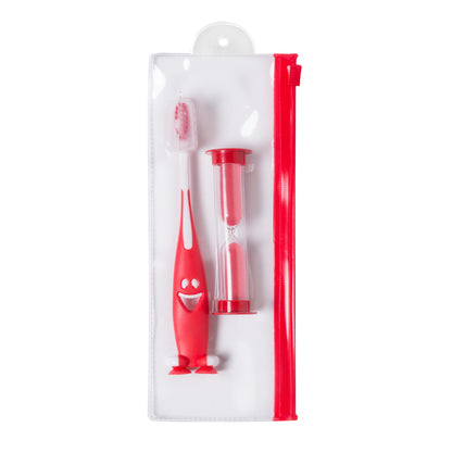 Set Escova de Dentes com Relógio de Areia 2 Minutos