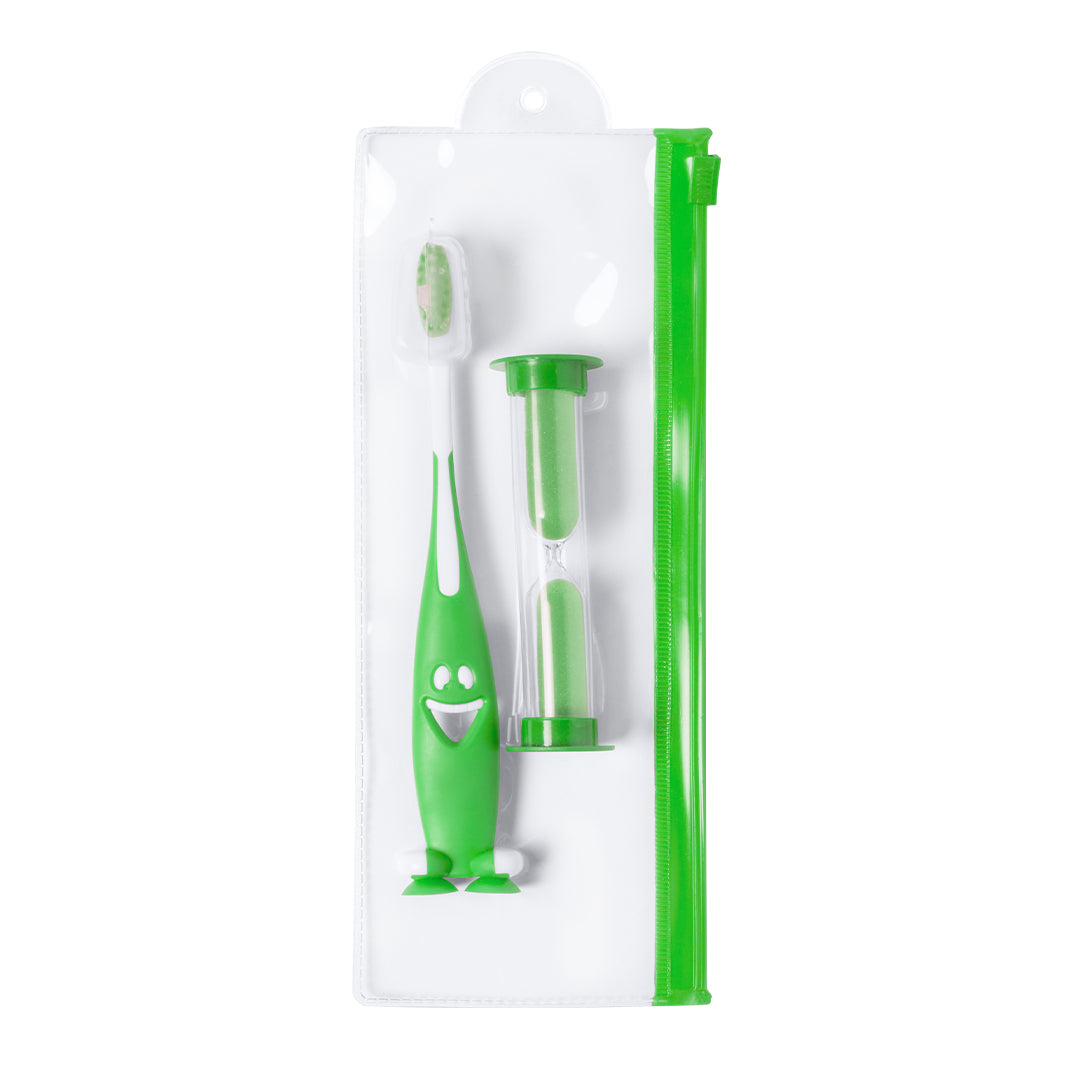Set Escova de Dentes com Relógio de Areia 2 Minutos