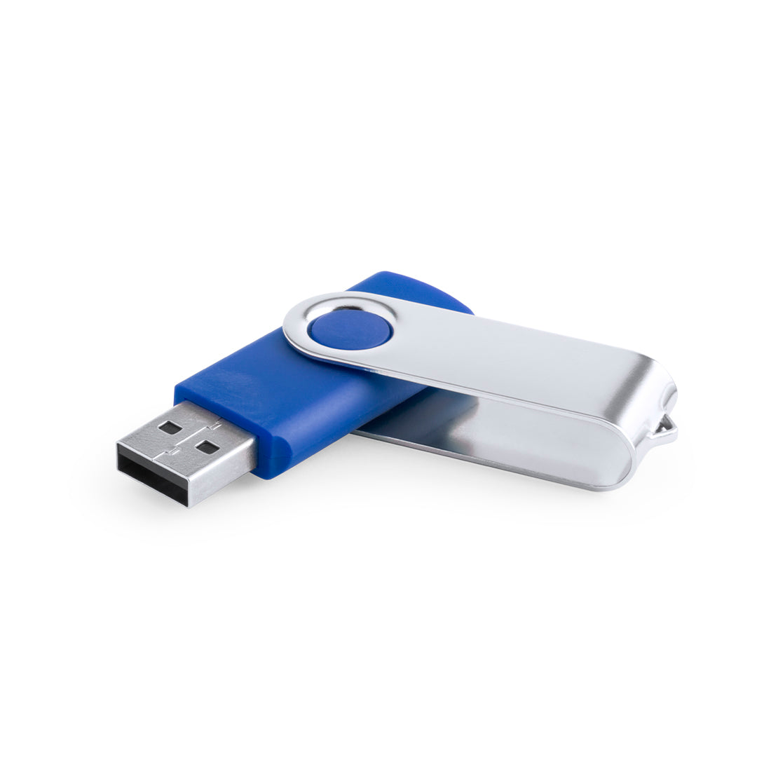 Pen USB Giratório 16GB com Clip Metálico