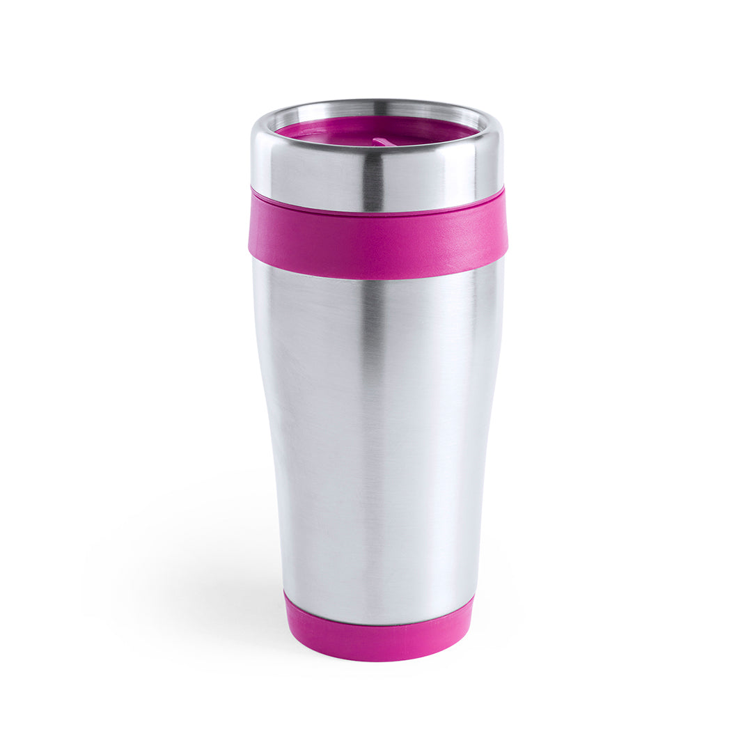 Vaso Térmico Fresno Aço Inox 450ml Colorido