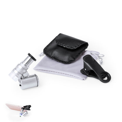 Microscópio Smartphone Ajustável 60X com Luz UV