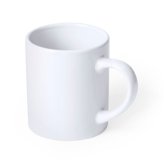 Caneca de Cerâmica Branca 250ml - Estilo e Praticidade