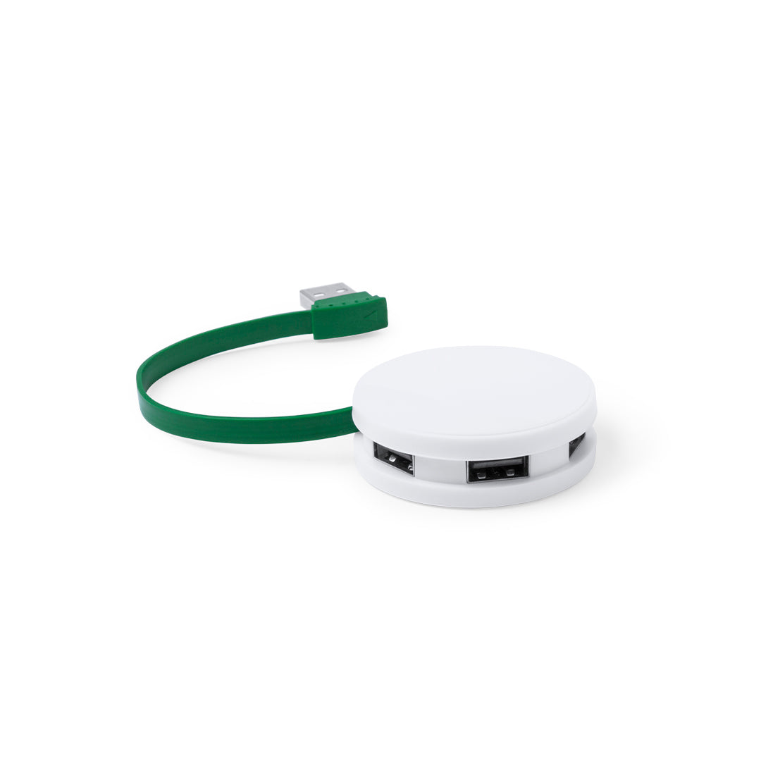 Hub USB Compacto 4 Portas Bicolor