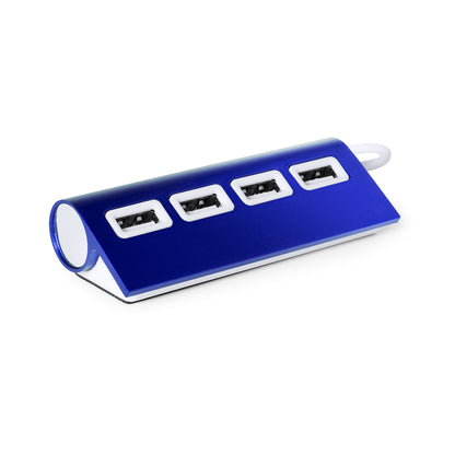 Hub USB 4 Portas Elegante em Alumínio Bicolor