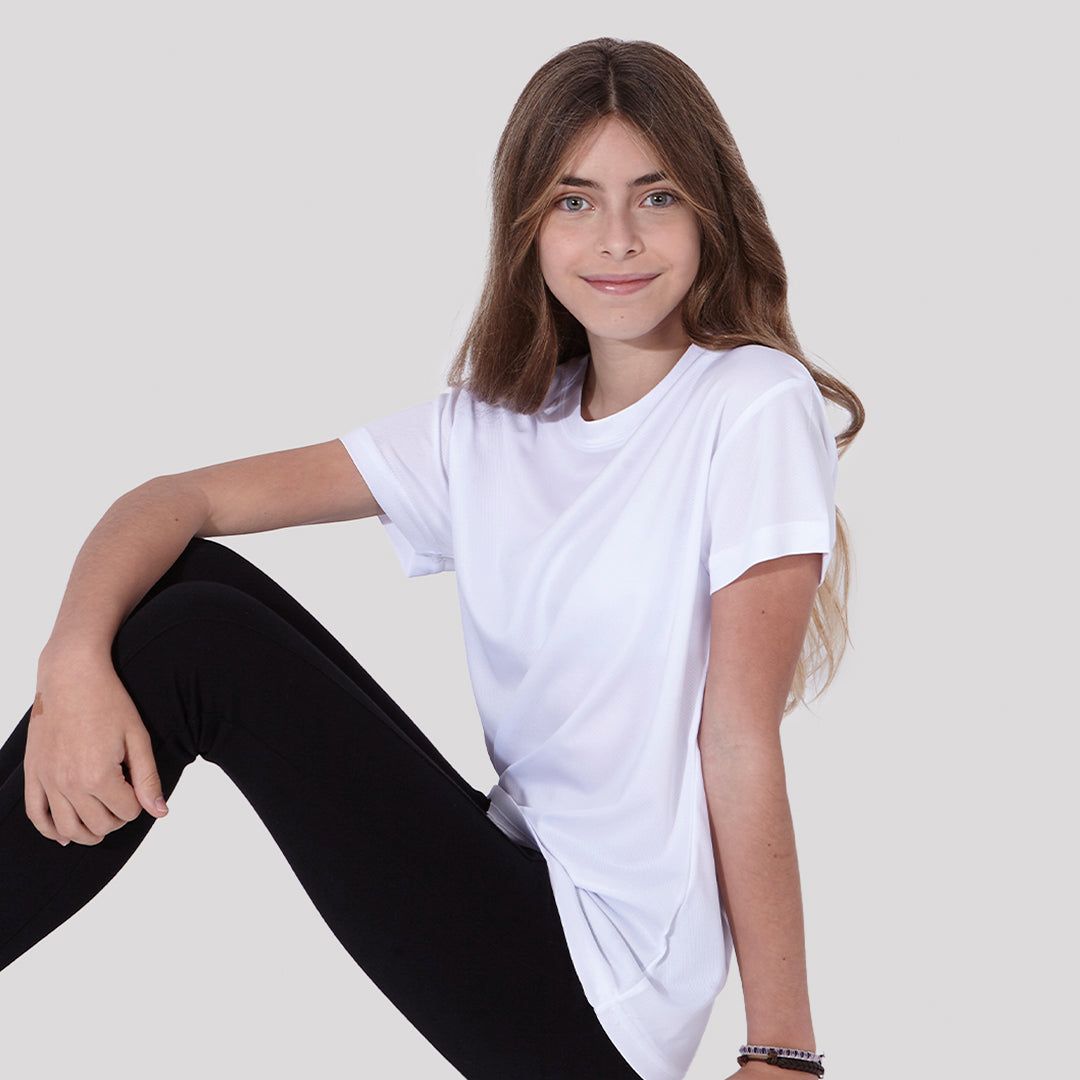 T-shirt Respirável para Rapazes - 100% Poliéster