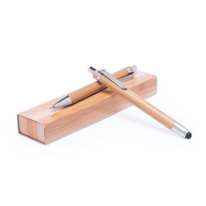 Conjunto Caneta e Lápis Mecânico em Bambu